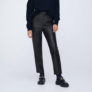 Zara faux leather mom fit pants